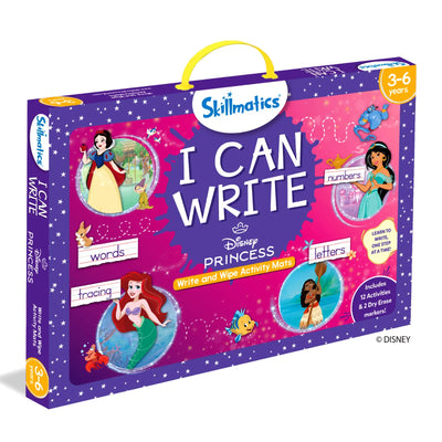 Skillmatics Disney Princess I Can Write reusable activity mats for ages 3-6