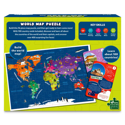 World Map Puzzle | Floor Puzzle & Game (ages 6-12)