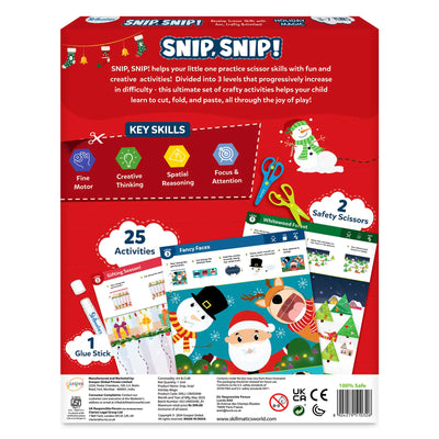 Snip Snip: Holiday Magic | Art & Craft Activity Kit (ages 3-7)