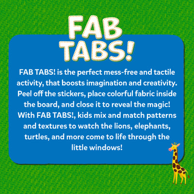 Stick on Fabric Art: Amazing Animals | Tactile & Sensory Fabric Art (ages 4+)