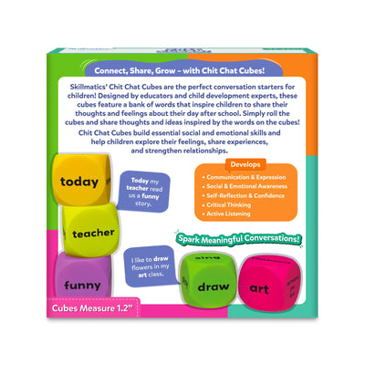 Chit Chat Cubes: After School Edition | Conversation Starter Game (ages 4+)