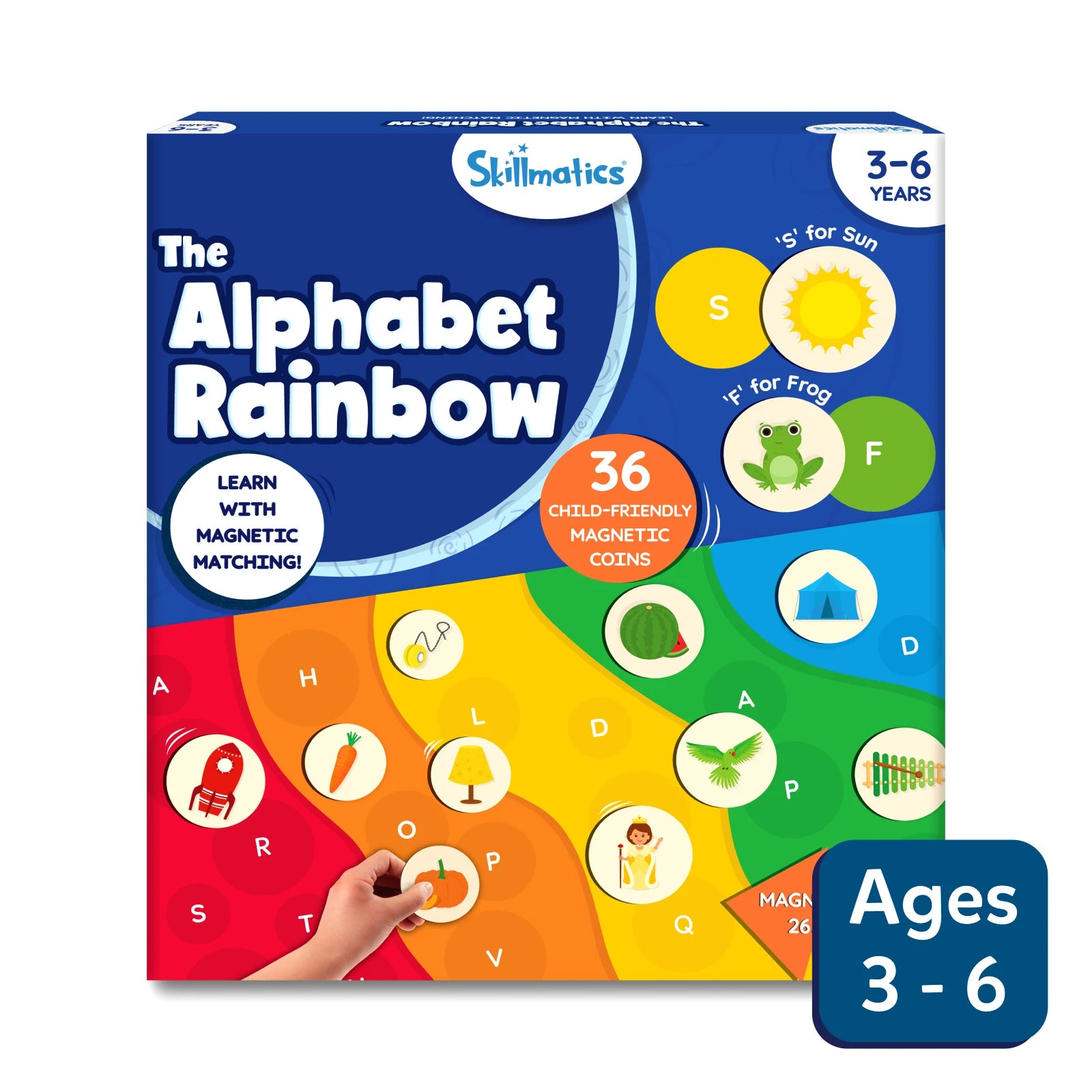 Alphabet Rainbow Magnetic Matching Activity ages 3 6 Skillmatics alphabet-rainbow-magnetic-matching-activity-ages-3-6-skillmatics