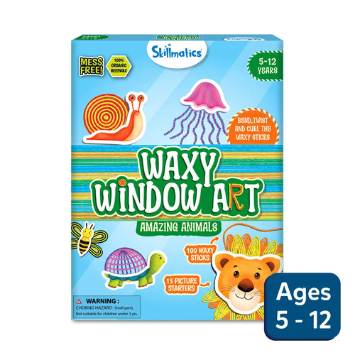 Waxy Window Art: Amazing Animals | Mess-Free Art for Kids (ages 5-12)