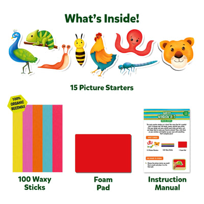 Waxy Window Art: Amazing Animals | Mess-Free Art for Kids (ages 5-12)