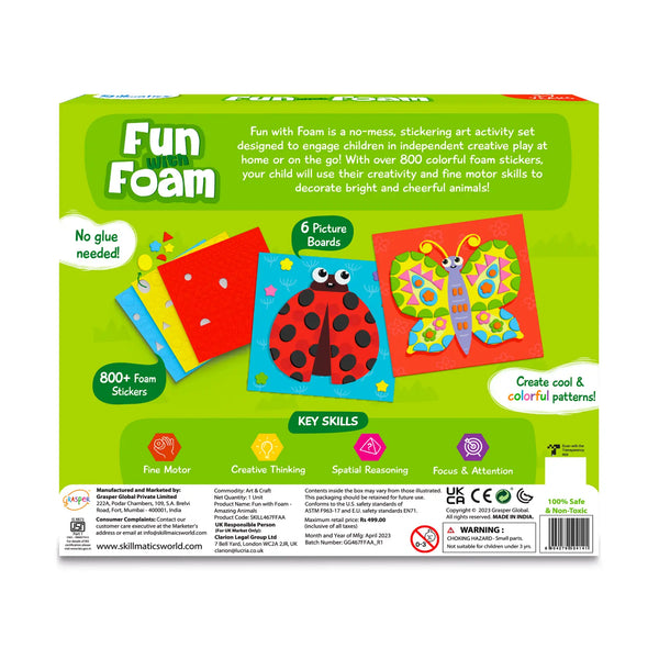 Fun with Foam: Amazing Animals | 3D Sticker Activity (ages 3-7)