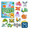 Children’s art kit with animal-shaped stickers for making window art in Waxy Window Art