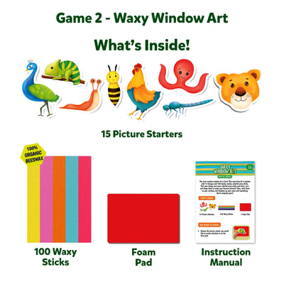 Mess-Free Animal Art Bundle (ages 4-10)