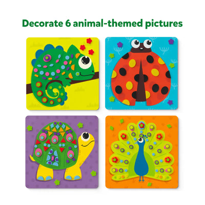 Craft kit for decorating animal-themed pictures from Fun with Foam Amazing Animals 3D Sticker Activity