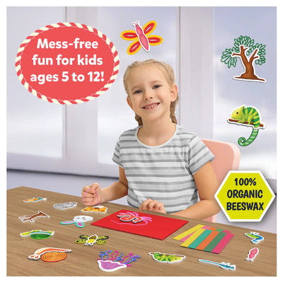 Children’s art activity set with beeswax crafting elements from Waxy Window Art Amazing Animals
