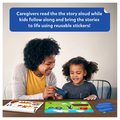Interactive children’s story and animal sticker set from Sticker Stories Animals Adventures kit
