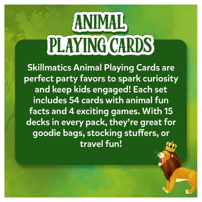 Animal Playing Cards | 15 Packs Playing Cards Set (ages 4-7)