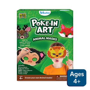 Poke-in Art: Animal Masks | No Mess Art for Kids (ages 4+)