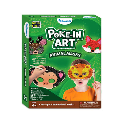 Poke-in Art: Animal Masks | No Mess Art for Kids (ages 4 + ) - Learning & Education