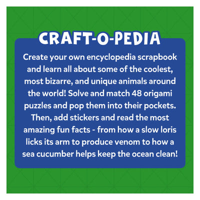 Craftopedia animal encyclopedia scrapbook kit for kids ages 6 and up