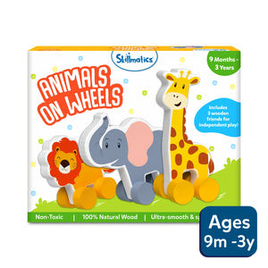 Animals on Wheels | Wooden Animal Toys on Wheels (9 months - 3 years)