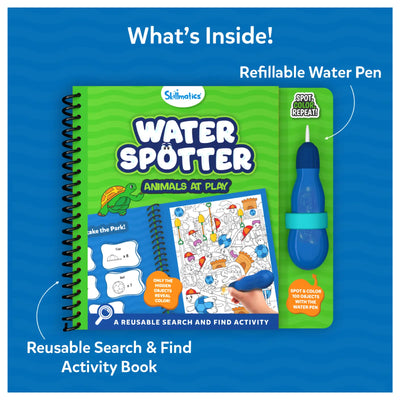 Water Spotter: Animals At Play | Reusable Search & Find Book (ages 4-8) - Learning & Education