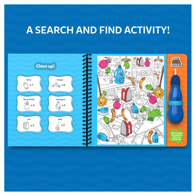 Water Spotter: Around The House | Reusable Search & Find Book (ages 4-8) - Learning & Education
