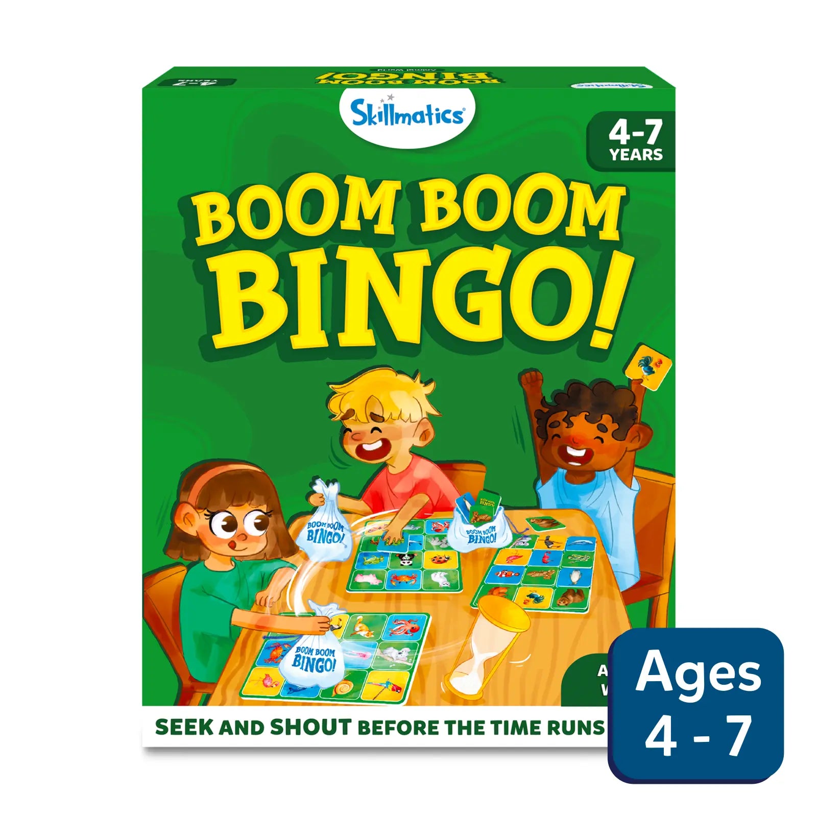 Boom Boom Bingo! Board Game: Animal World (ages 4-7)