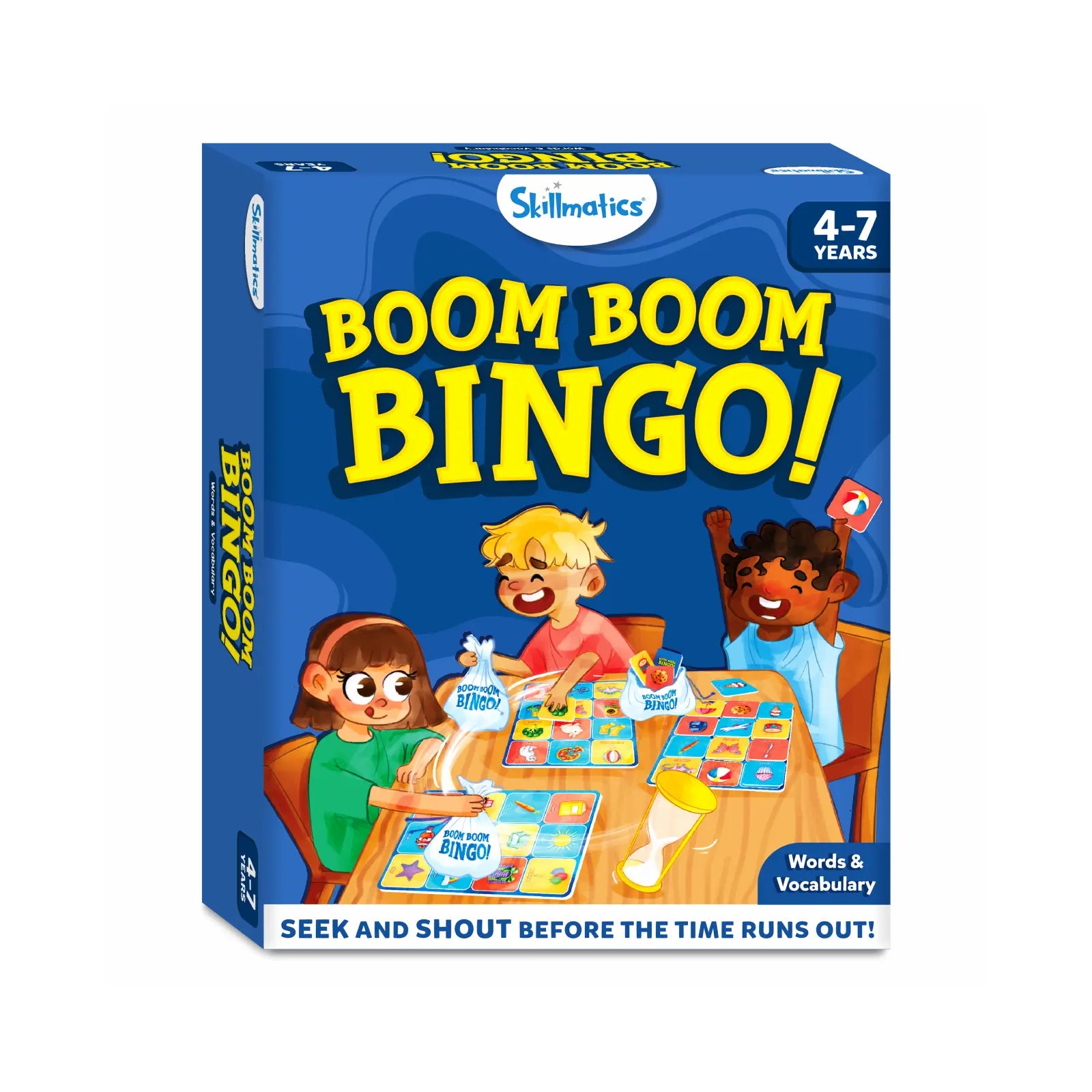 Boom Boom Bingo! Board Game: Words & Vocabulary (ages 4-7)