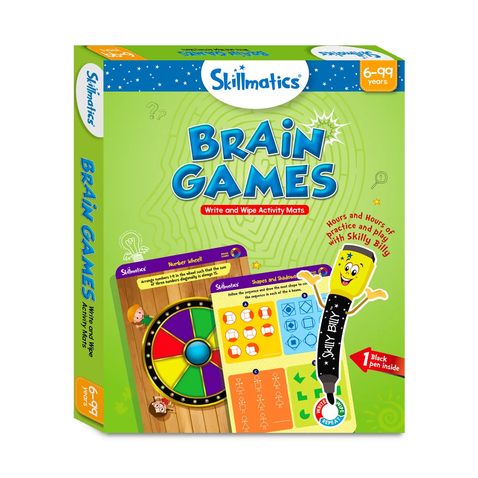 Brain Games | Reusable Activity Mats (ages 6+)