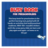Colorful preschool busy book with reusable stickers and dry-erase pens for ages 3-6