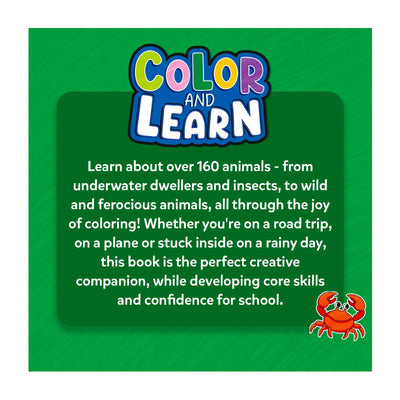 Color and Learn: Animals | Colouring Book (ages 3-6) - Learning & Education