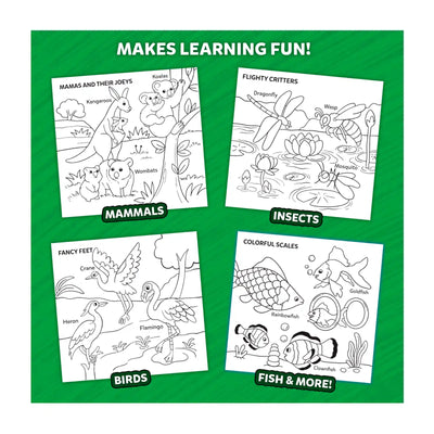 Color and Learn: Animals | Colouring Book (ages 3-6) - Learning & Education