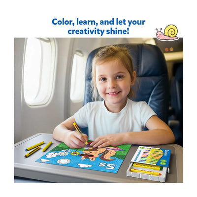 Color and Learn: Letters Numbers Phonics and Shapes | Colouring Book (ages 3-6) - Learning & Education