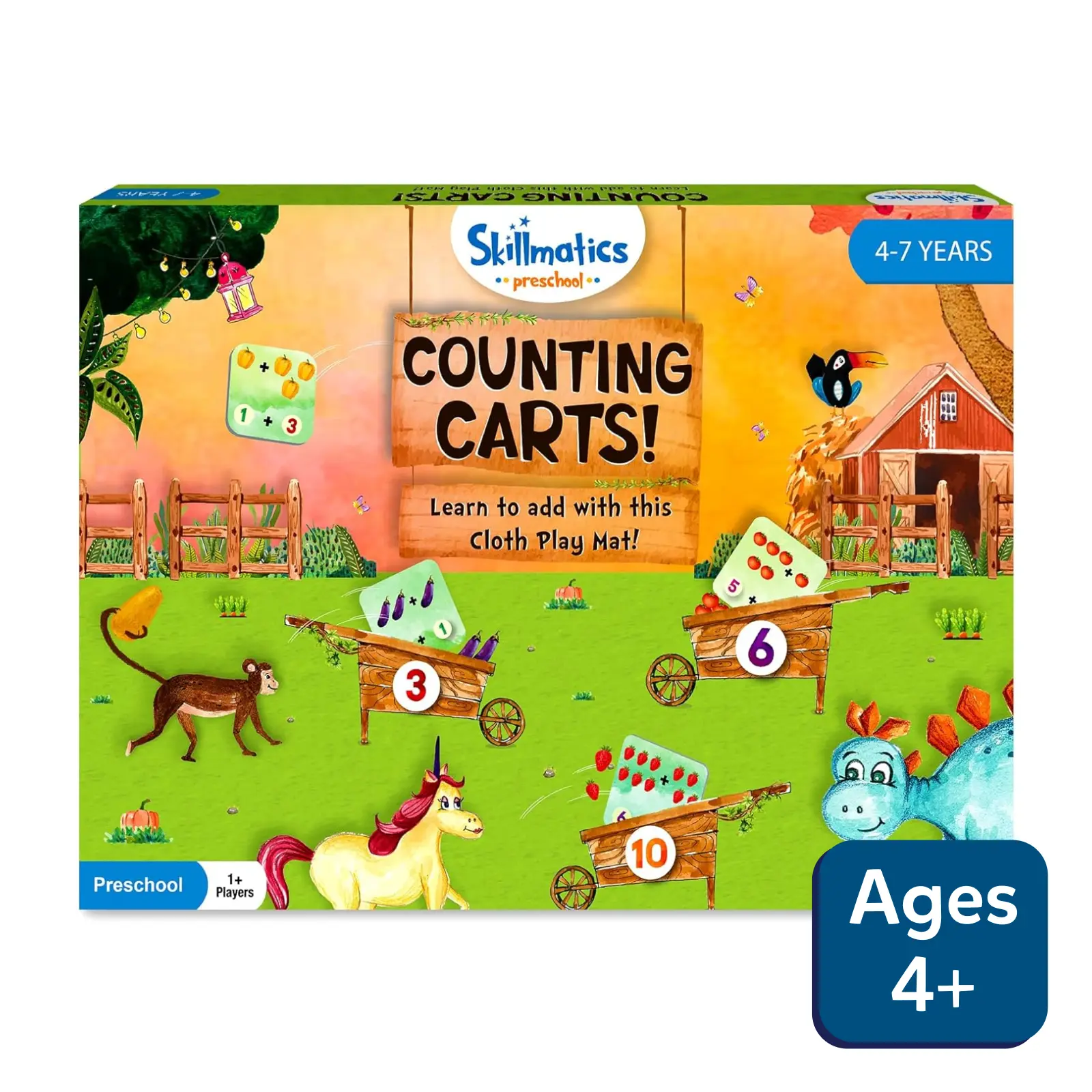 Counting Carts | Activity Play Mat (ages 4-7)