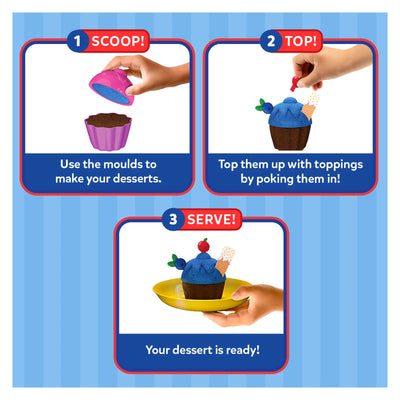 Sandeezy: Delicious Desserts | Sensory Toy & Pretend Play Set (ages 3-7)