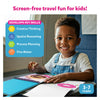 Young child smiling while using Peelies Dessert Chef reusable sticker activity book