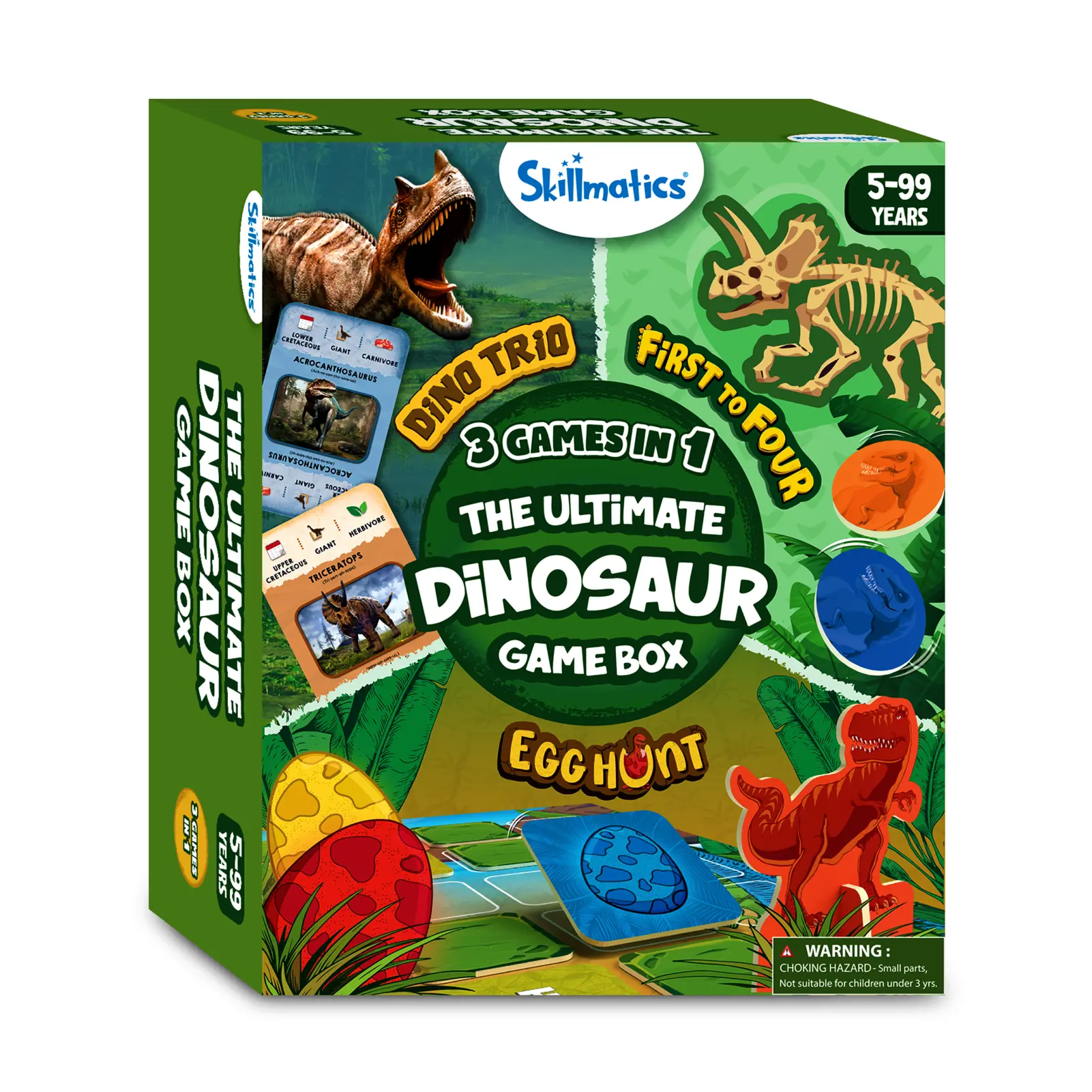 Skillmatics Card Game - Dino Trio, A Smart Swapping