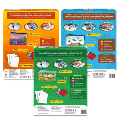 Colorful arts and crafts activity kits for children to enhance creativity and fine motor skills