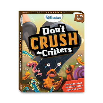 Image of Dont Crush The Critters board game for ages 6 and up displayed in product listing