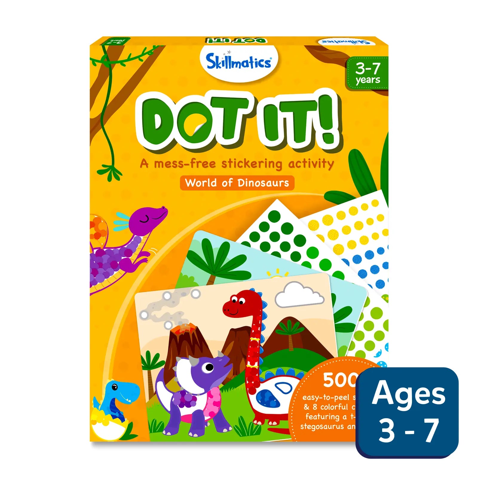 Dot it! - World of Dinosaurs | No mess sticker art (ages 3-7)