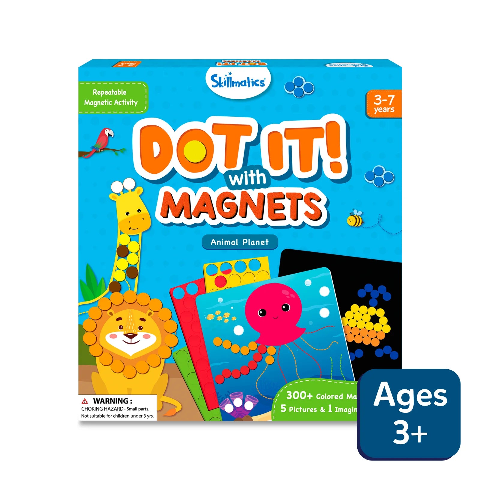Dot It with Magnets - Animal Planet | Repeatable Magnetic Art Activity (ages 3-7)