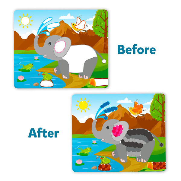 Dot it! - Animals & Dinosaurs Combo | No mess sticker art (ages 3-7)