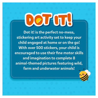 Children’s sticker art set with over 500 animal-themed stickers for ages 3-7