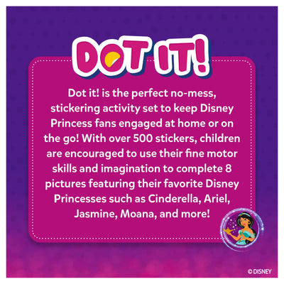 Dot it! - Disney Princesses | No mess sticker art (ages 3-7)