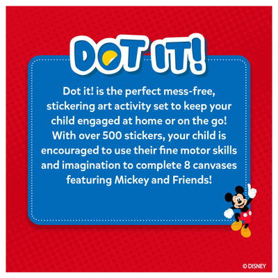 Mess-free Mickey and Friends sticker art set with over 500 stickers for kids ages 3-7