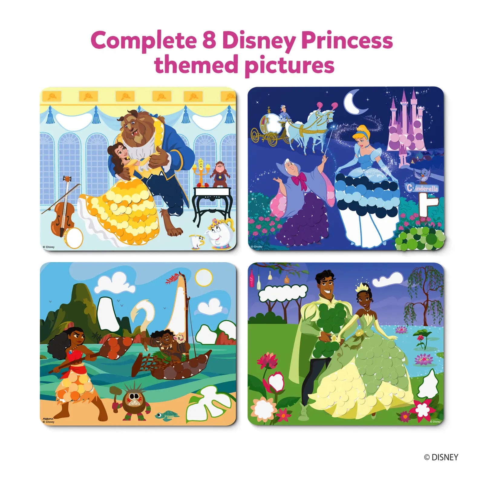 Dot it! - Disney Princesses | No mess sticker art (ages 3-7)