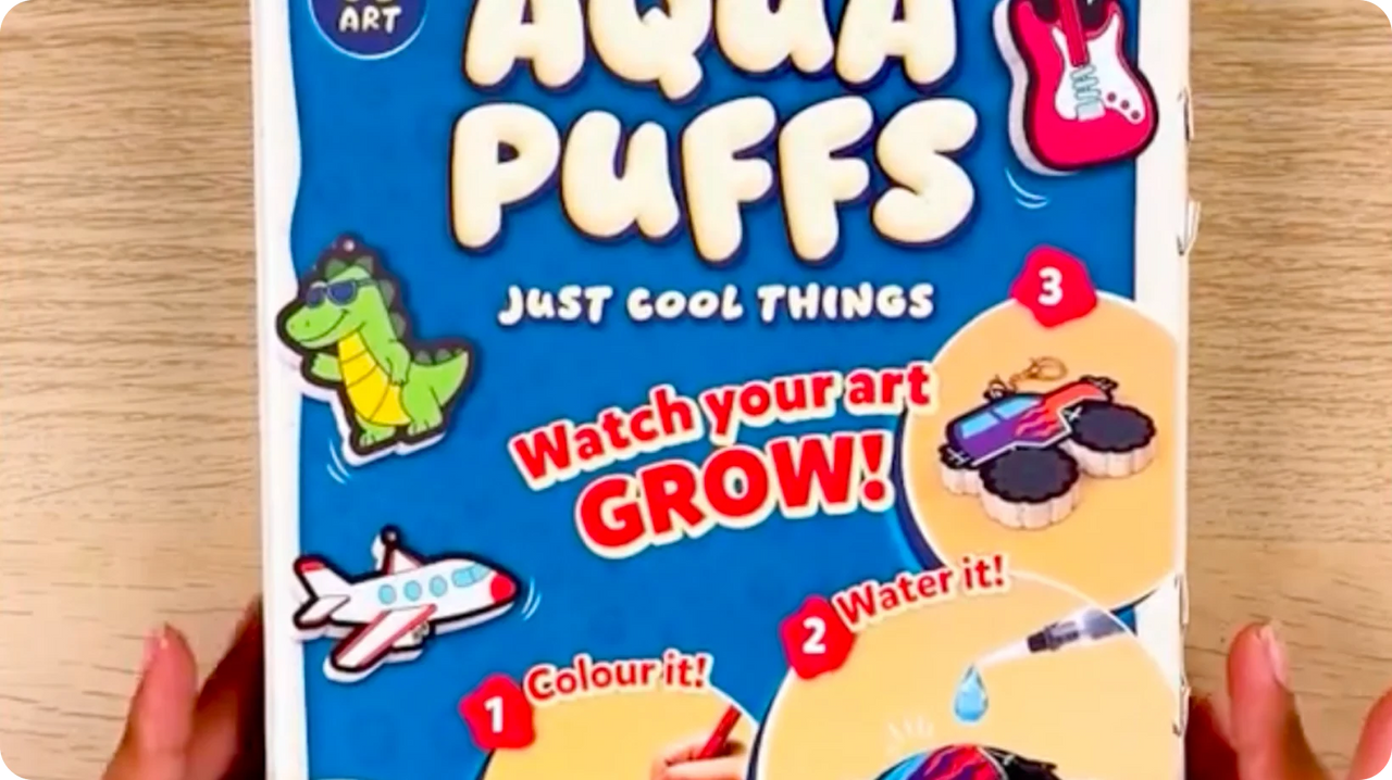 Aqua Puffs: Just Cool Things | 3D Art Kit (ages 4-10)
