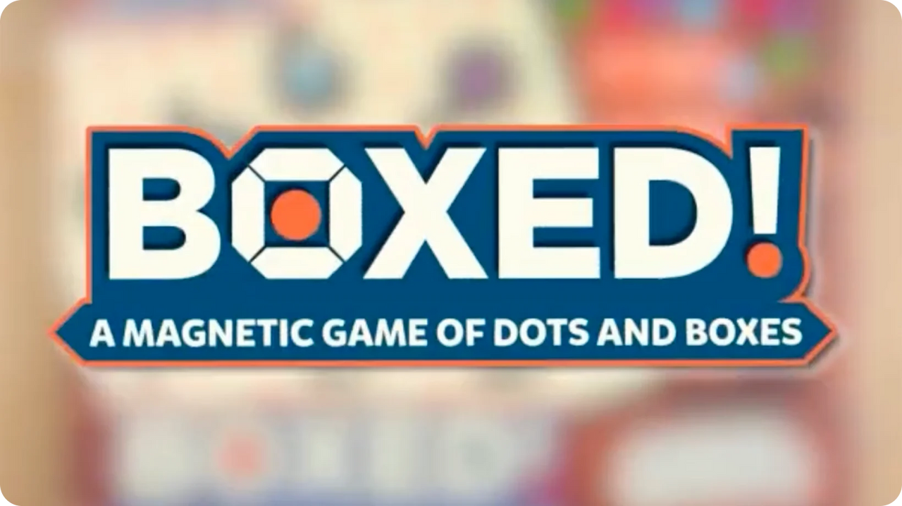 Boxed: A Magnetic Game of Dots & Boxes (ages 5+)