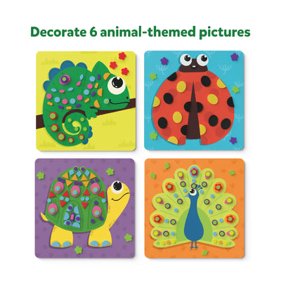 Colorful animal-themed craft pictures for decorating in The Ultimate Animal Art Bundle