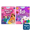 Two Skillmatics Fairy Tale Craft Kits for children aged 4-9 showcasing art and craft supplies