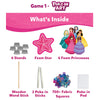 Fairy Tale Craft Kit for ages 4-9 with princess and star foam cutouts for Poke-in Art