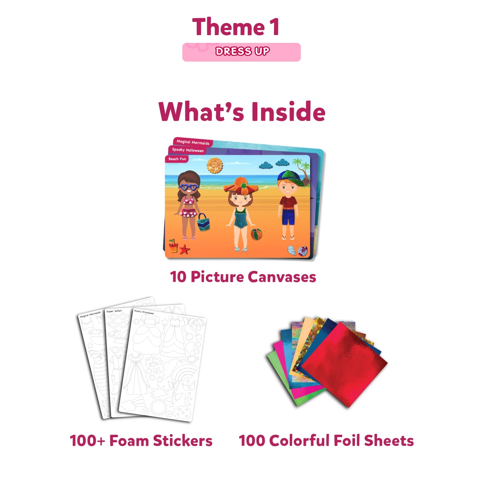 Skillmatics Foil Fun: Unicorns & Princesses No Mess Art Kit