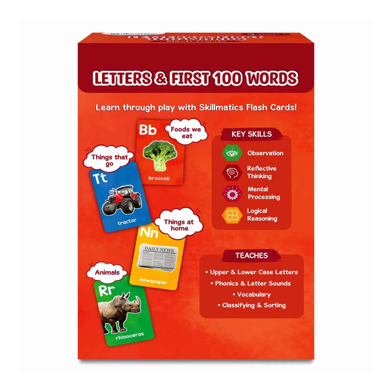 Flash Cards for toddlers: Letters & First 100 Words (ages 1-4)