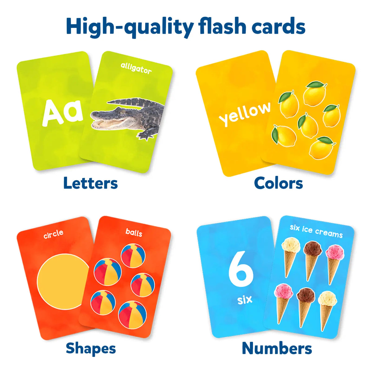 Flashcards for Toddlers - Letter, Numbers, Shapes & Colors | Skillmatics IN