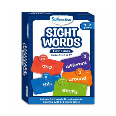 Skillmatics Sight Words Flash Cards for children ages 4 to 9, Grades Pre-K to 3